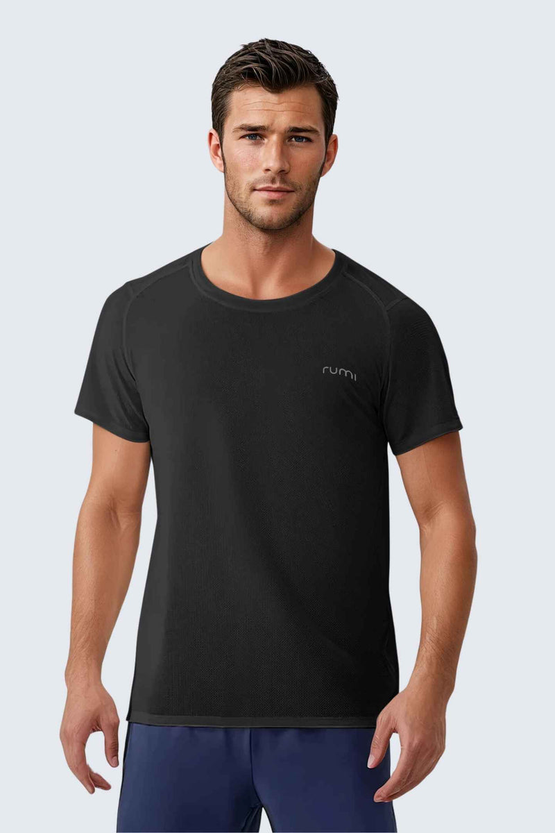 WU Sun Fit Tee Waffle - Black