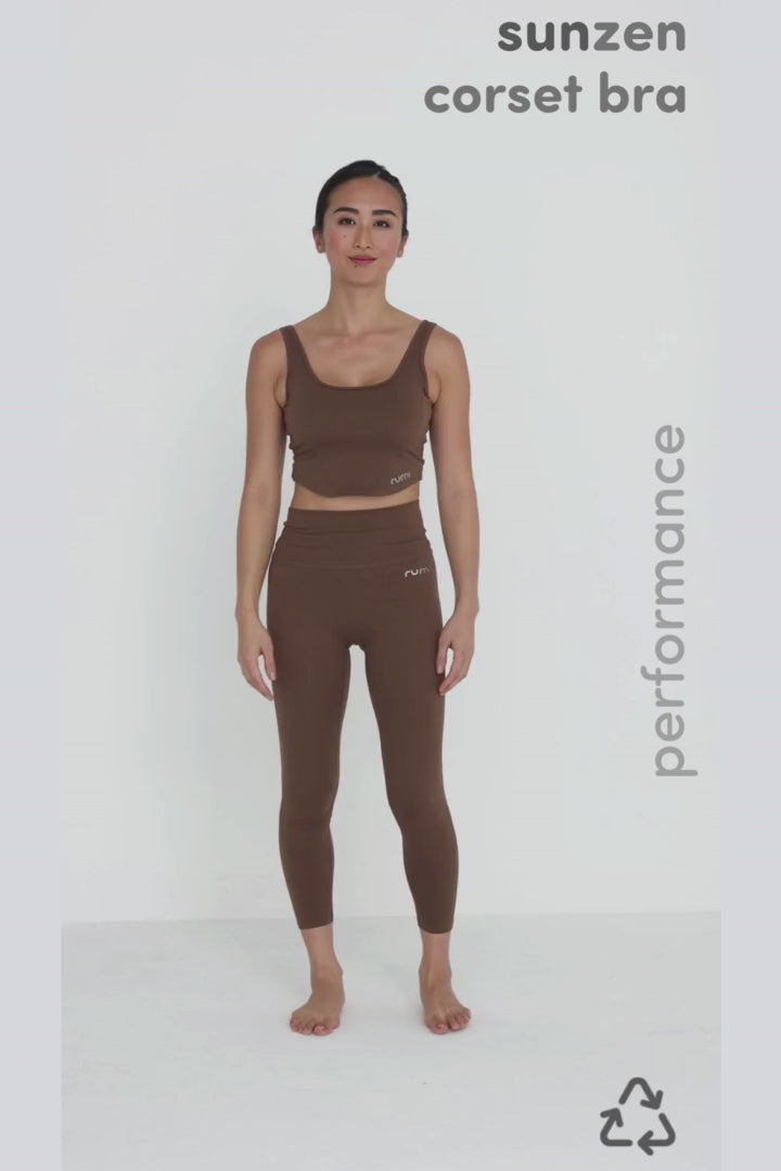 W Sun Corset Crop Top Bra