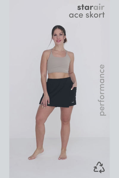 W StarAir Ace Skort - Black