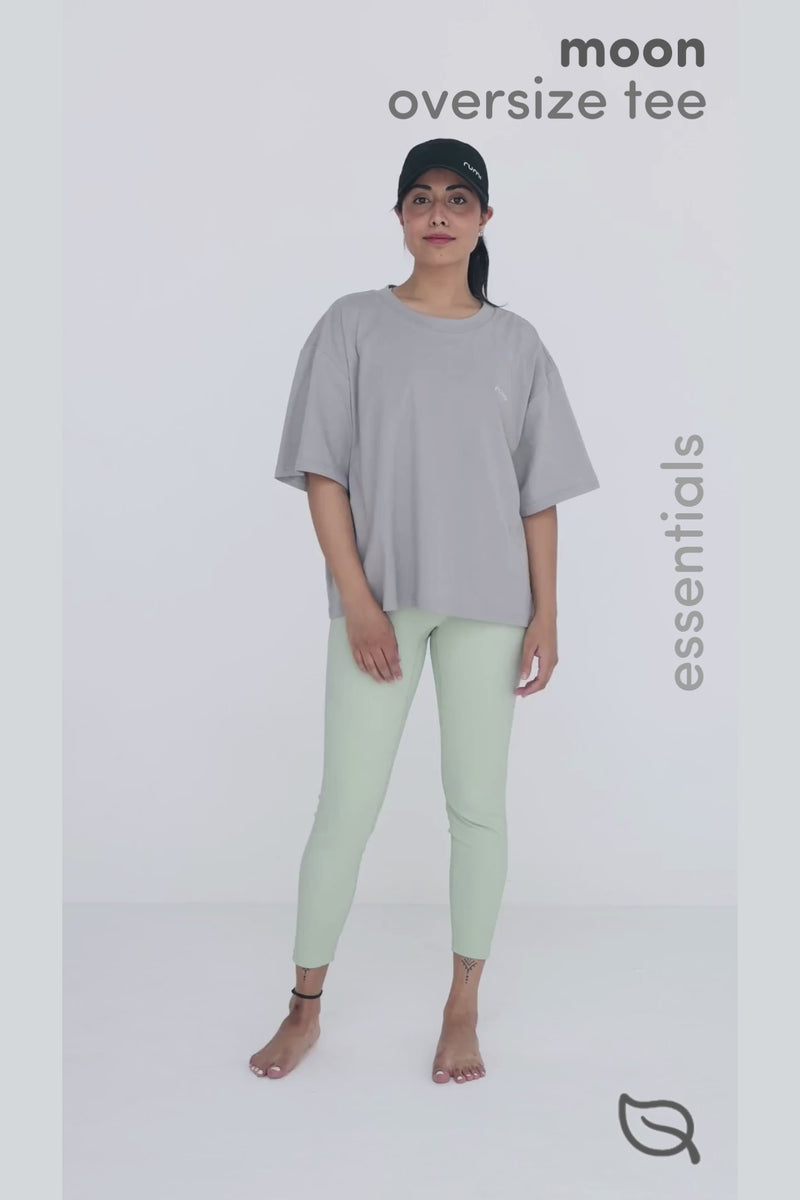 W Moon Tee Short Oversize - Rose Deep