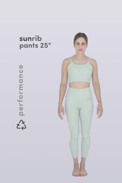 W SunRib Pants 25" - Peacock Light