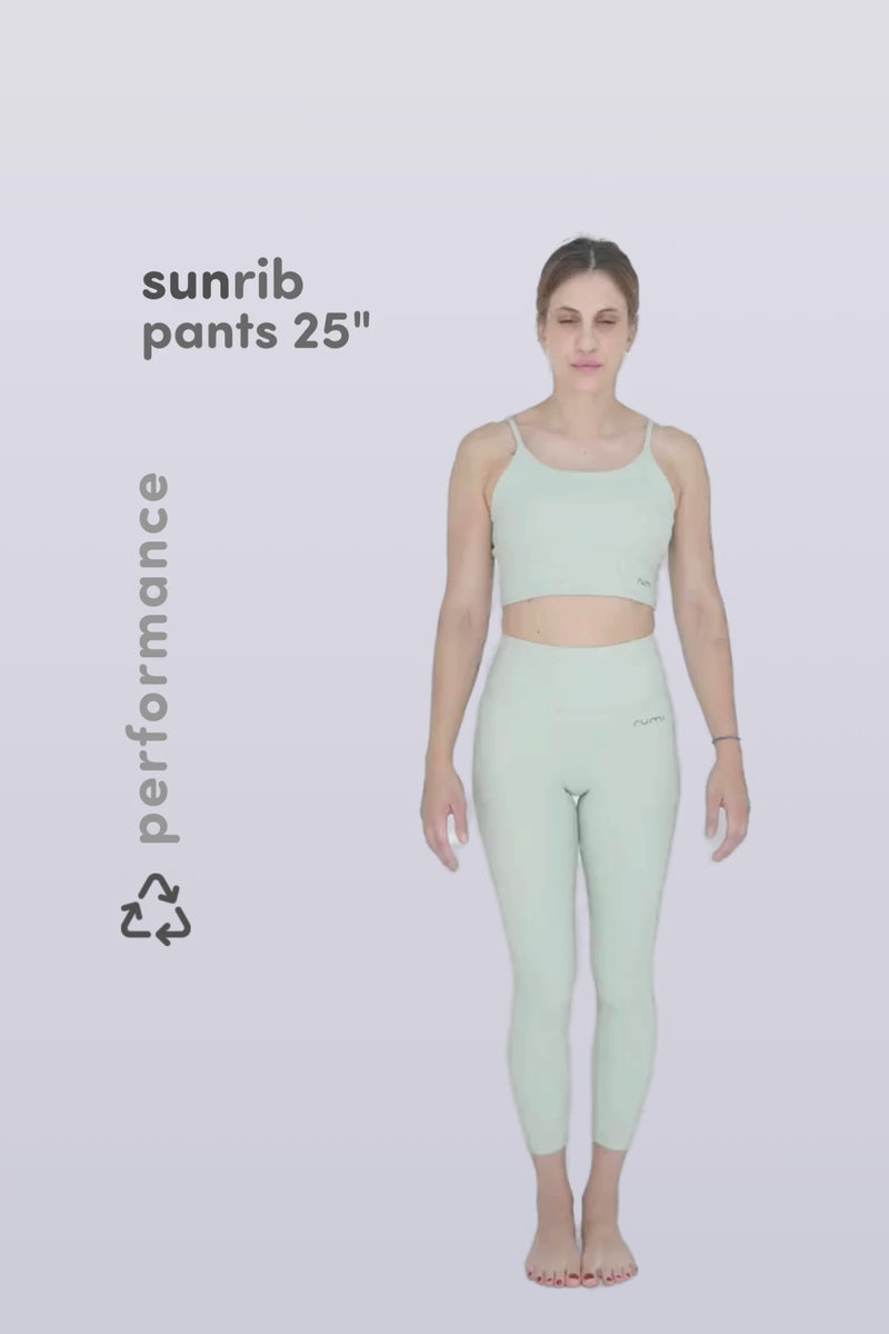 W SunRib Pants 25" - Peacock Light
