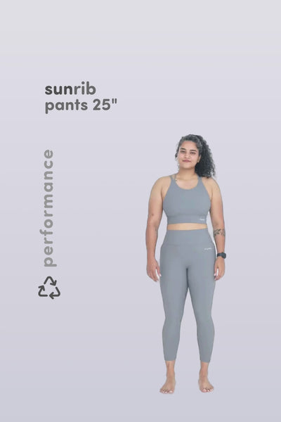 W SunRib Pants 25" - Stone