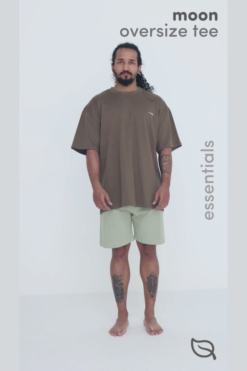 M Moon Tee Oversized Heavy - Black