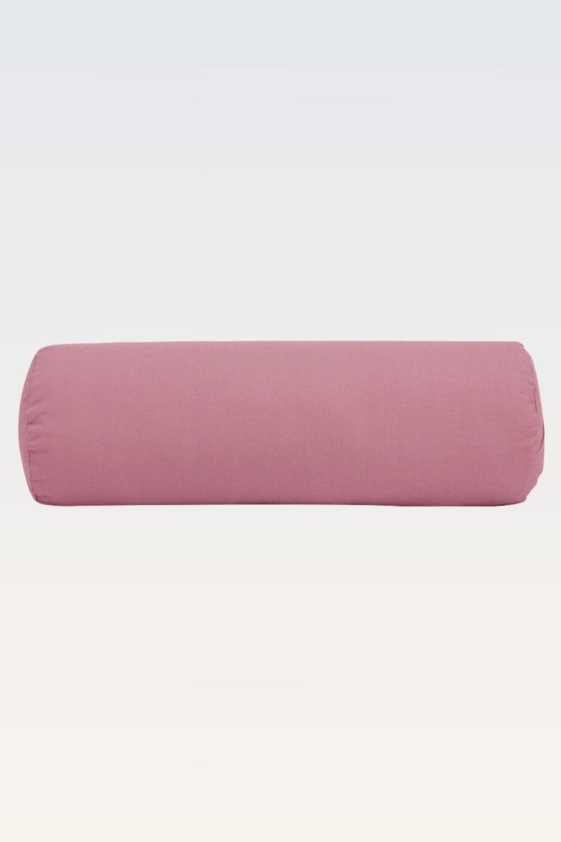 Rumi Earth - Cotton Yoga Bolster – Round - Dusty Rose - RU - YCB - RD - DE - Yoga Props